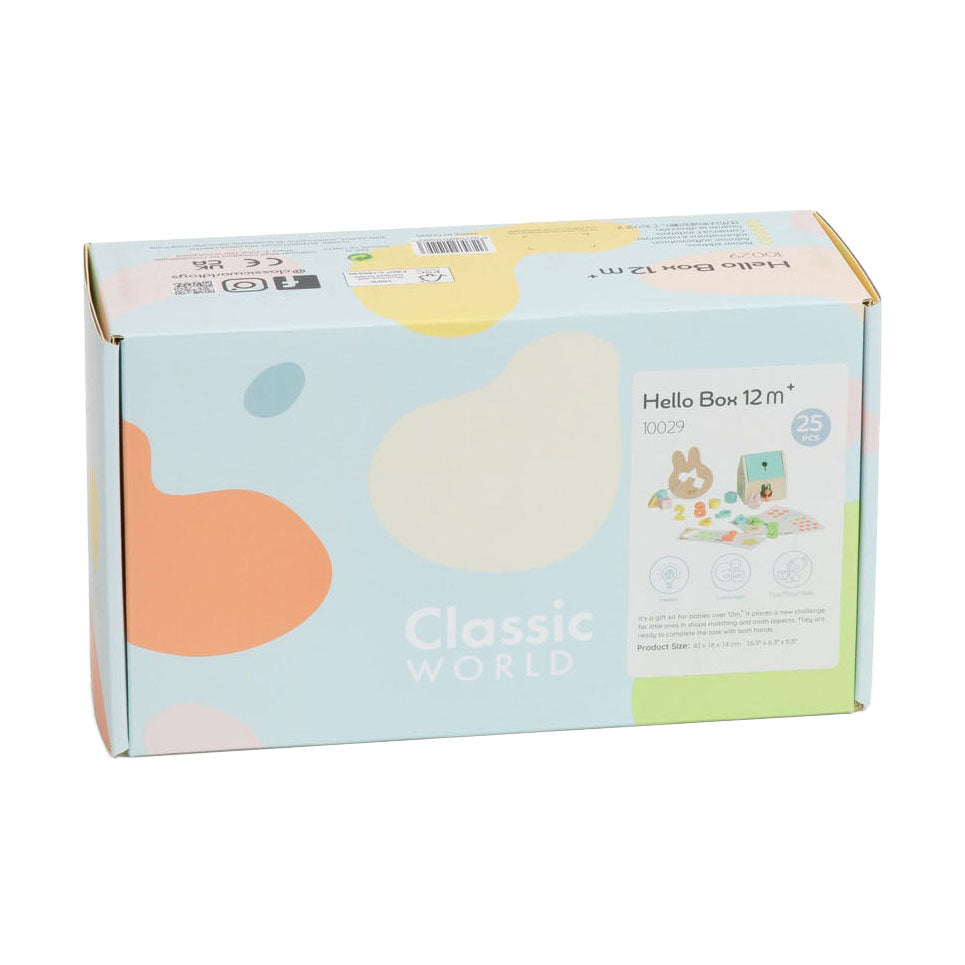 Classic World - baby hello speelgoed box 12-18 maanden