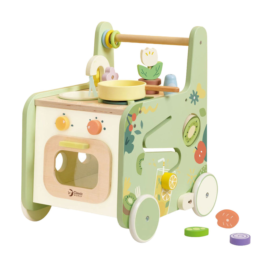 Classic World - houten loopwagen keuken 15dlg.