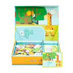 Classic world magneetspel bosdieren, 60dlg.