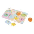 Classic world houten noppelpuzzel vormen, 8st.