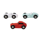 Classic World - houten sportauto's set 3st.
