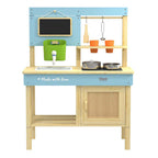 Classic world houten buiten speelkeuken met accesoires, 7dlg.