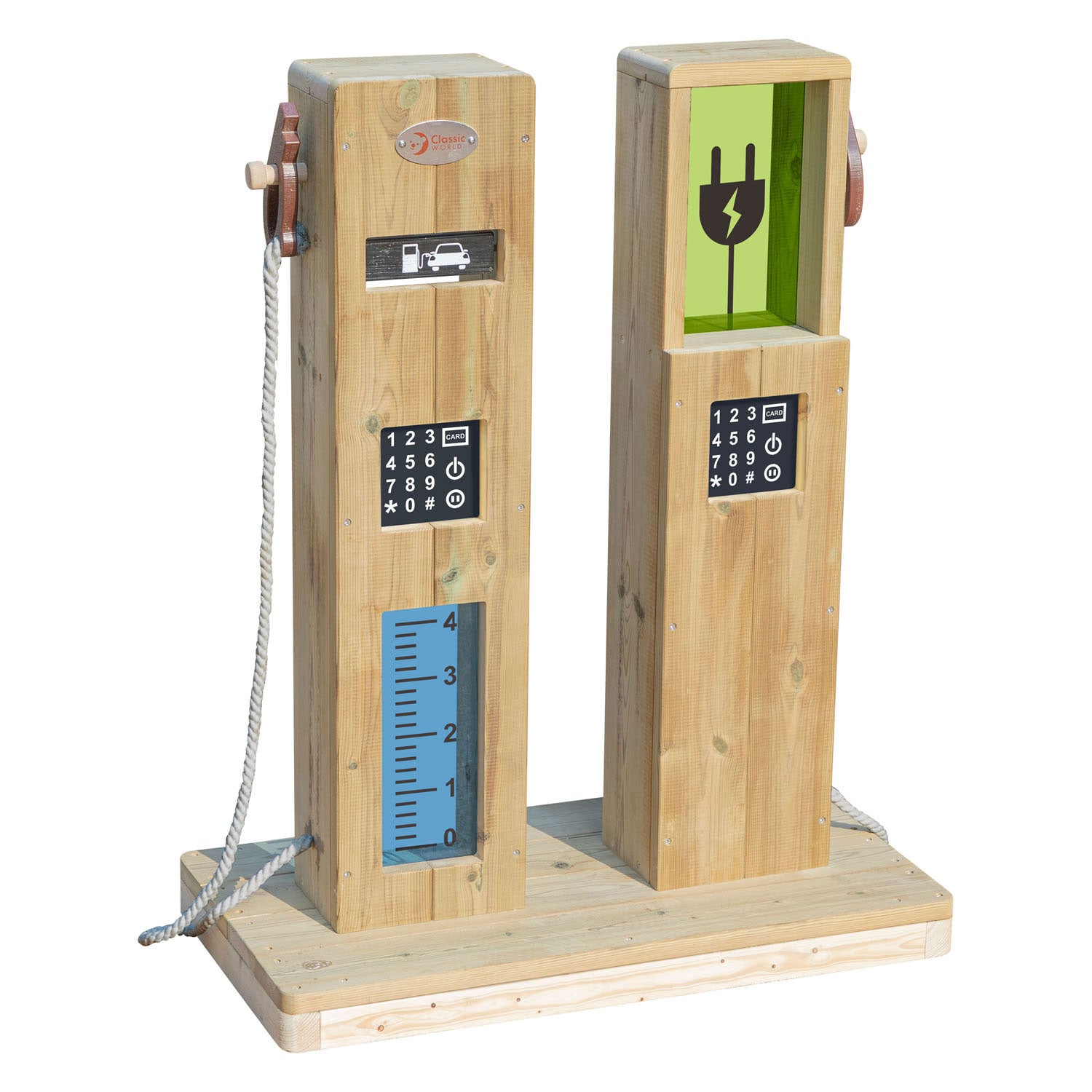 Classic World - houten outdoor speel tankstation