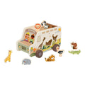 Classic World - houten avonturen safari auto vormenstoof 9 delig