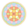 Classic world houten mandala puzzel bloem