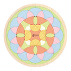 Classic world houten mandala puzzel bloem