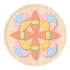 Classic world houten mandala puzzel bloem