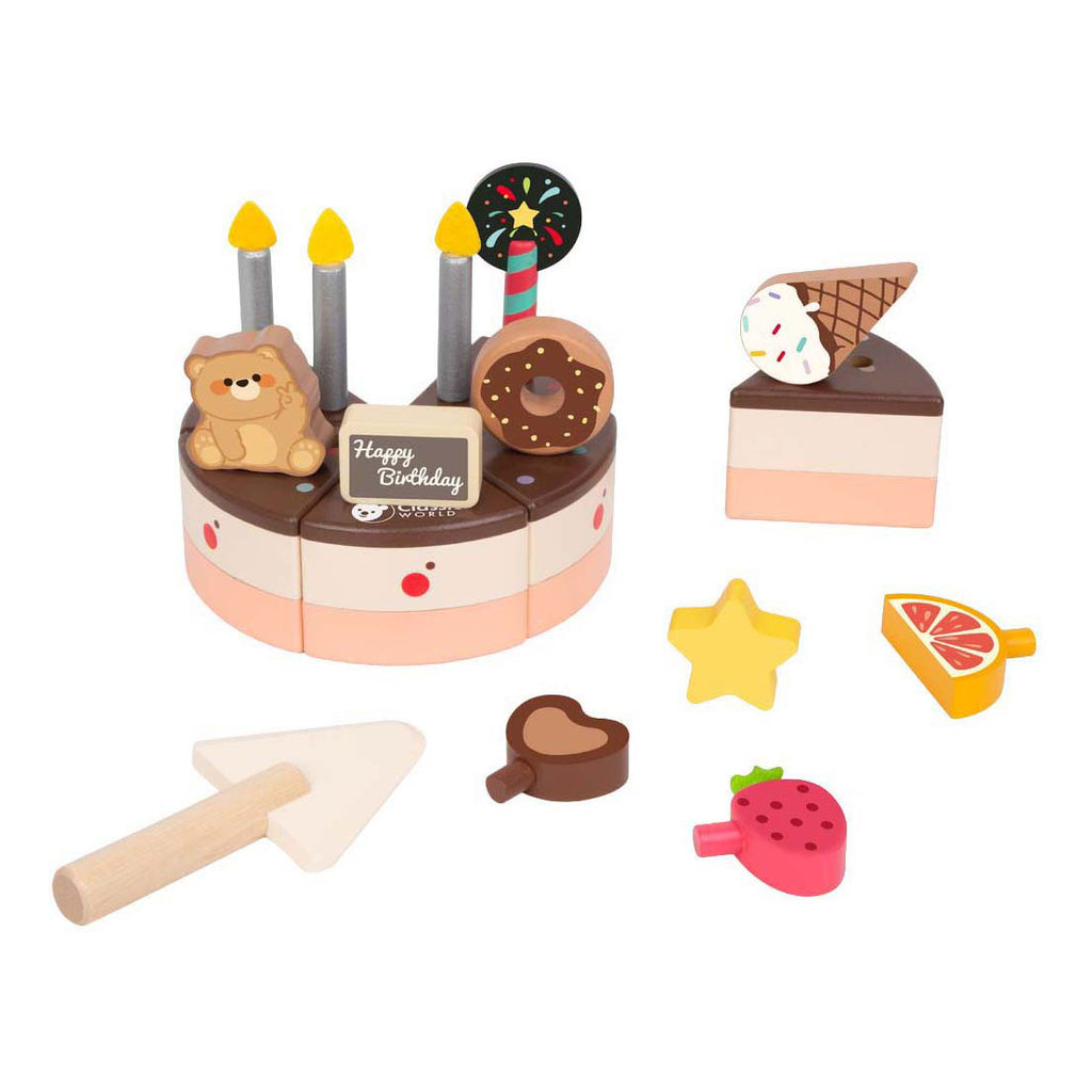 Classic World - houten chocolade taart