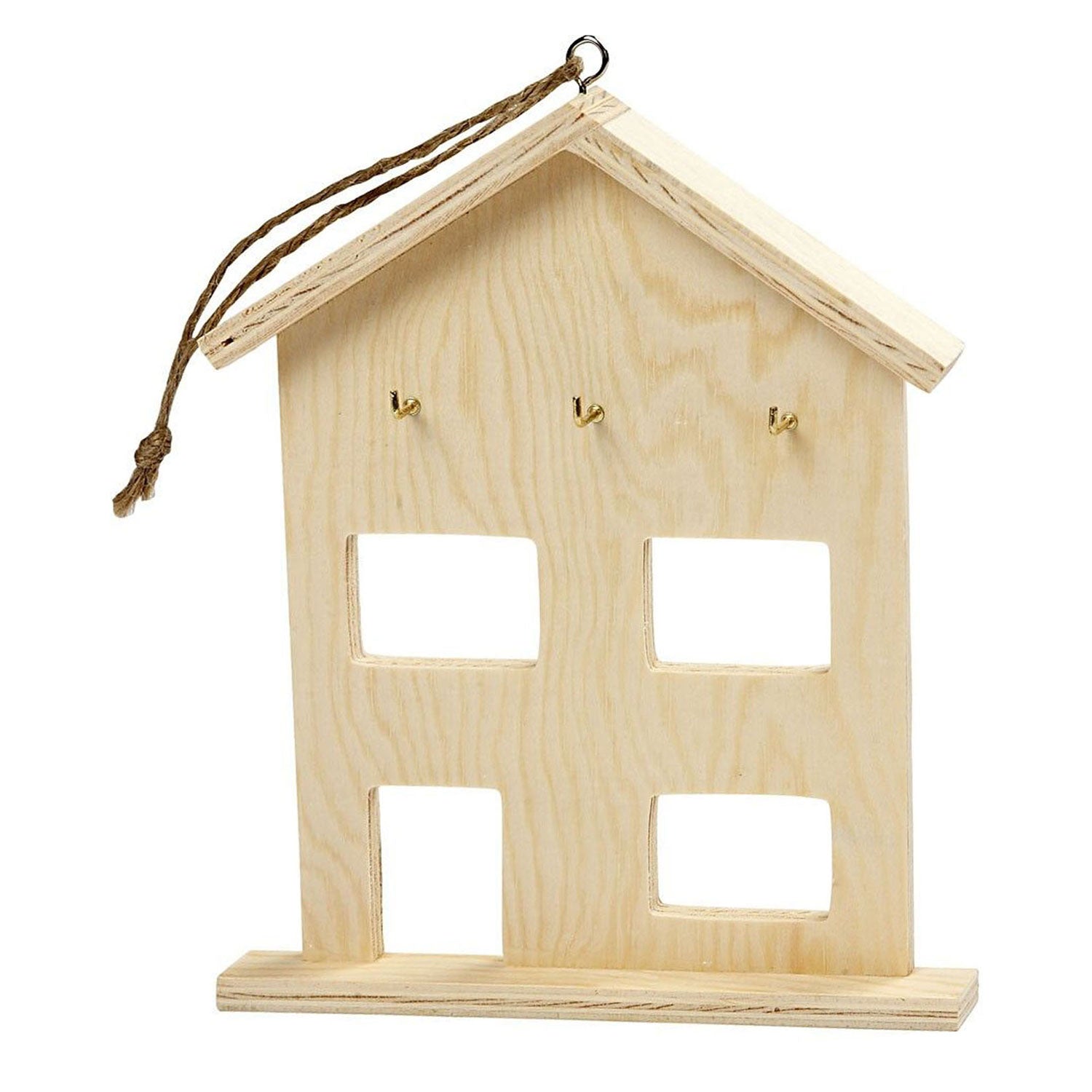 Creativ Company - Creativ Company Houten sleutelkast met 3 haken