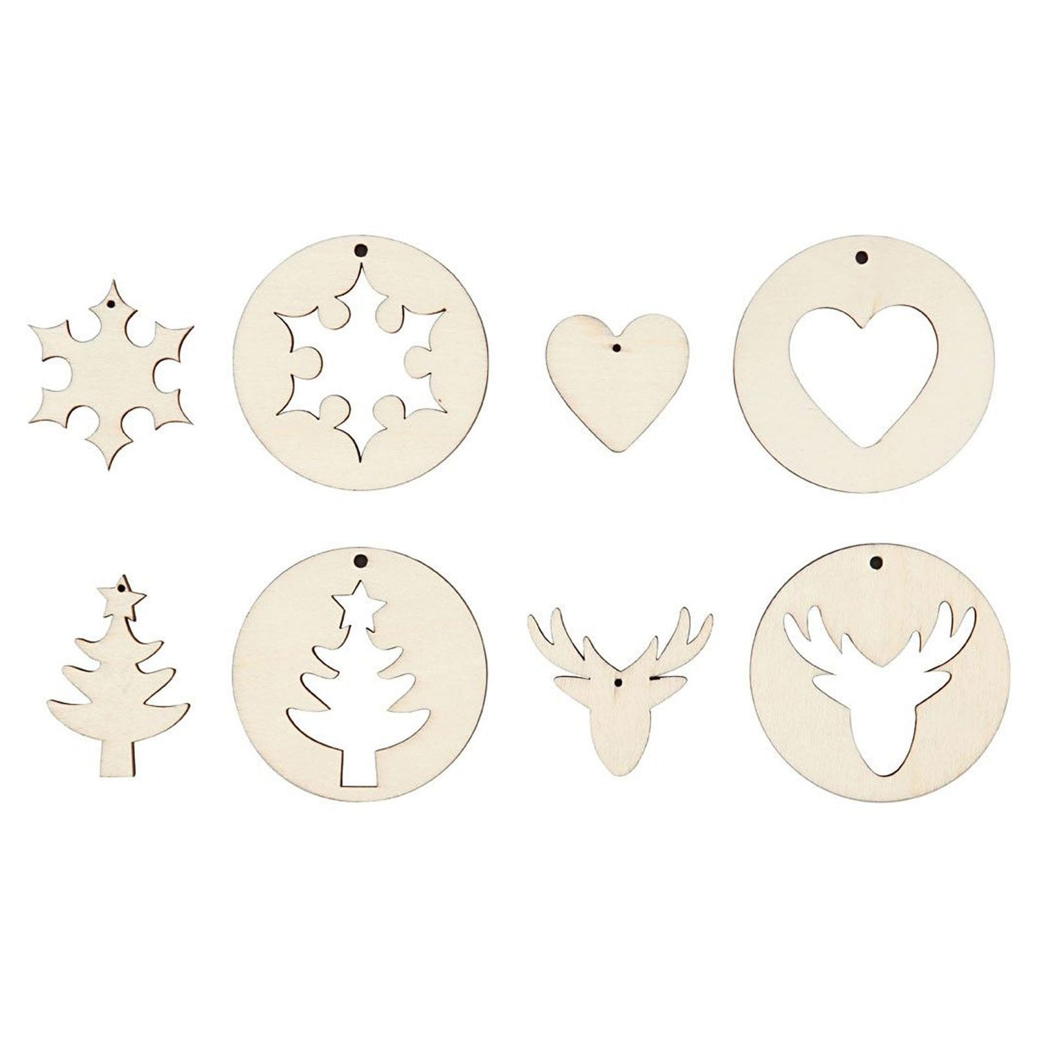 Creativ Company - Creativ Company Https://www.cchobby.nl/2-in-1-hangende-decoraties-d-7-cm-gatgrootte-3-mm-dikte-4-mm-8-stuk-1-doos