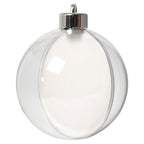 Creativ company decoratie kerstballen tweedelig, 5st.