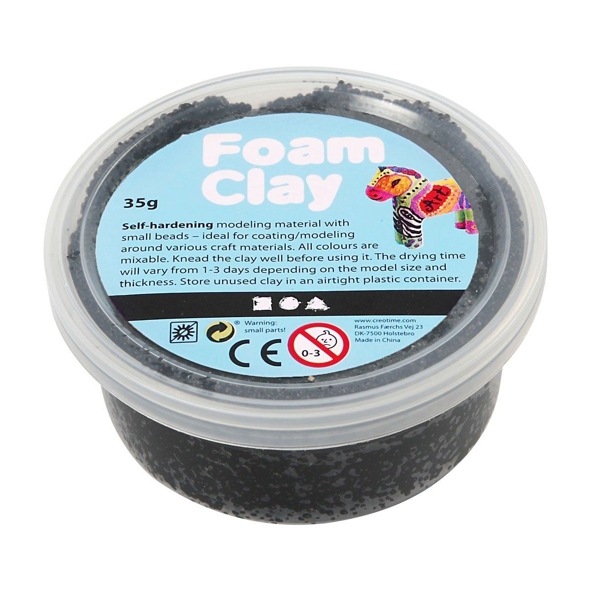 Foam Clay - Foam Clay - zwart 35gr.