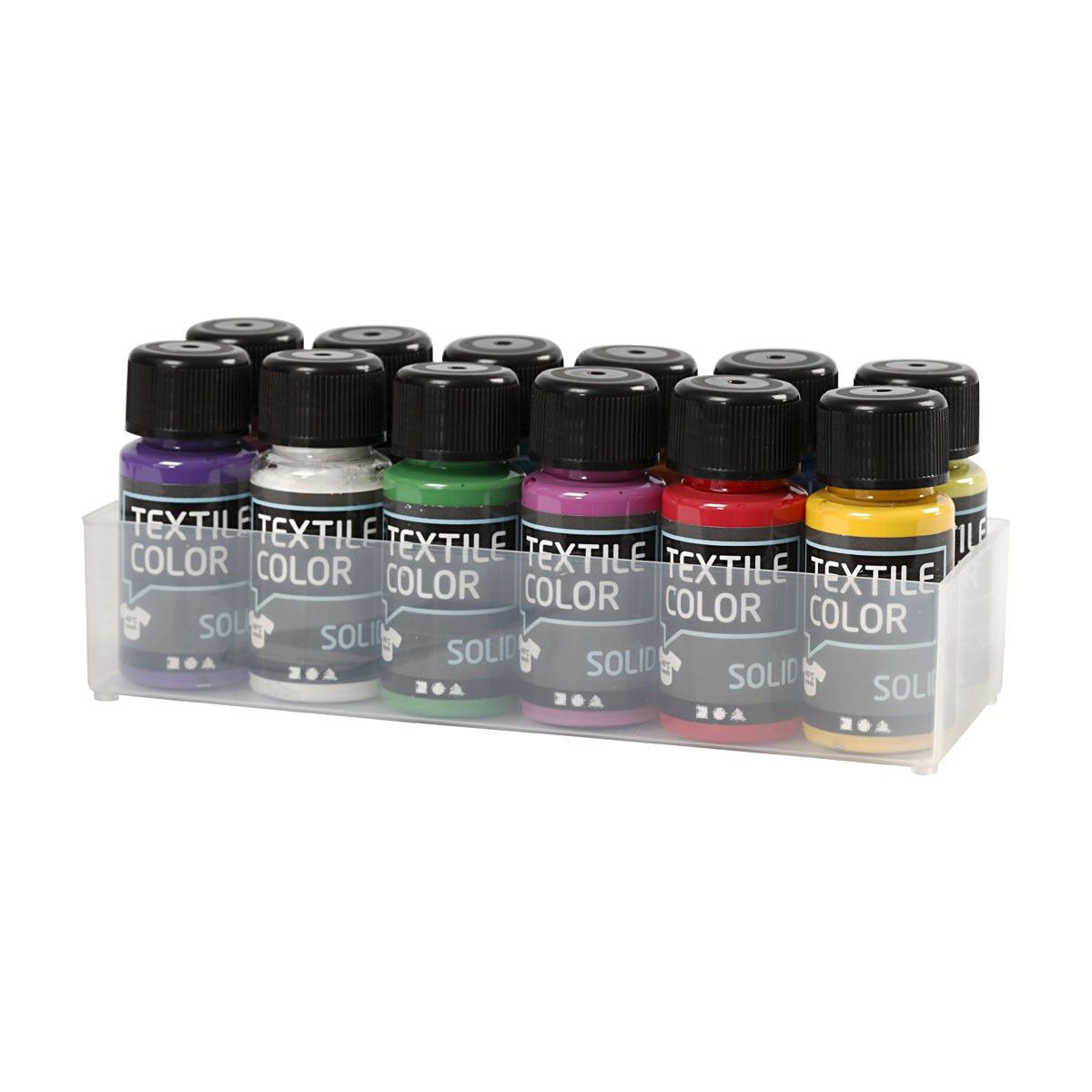 Creativ Company - Creativ Company Dekkende textielverf - set van 12 kleuren 50ml