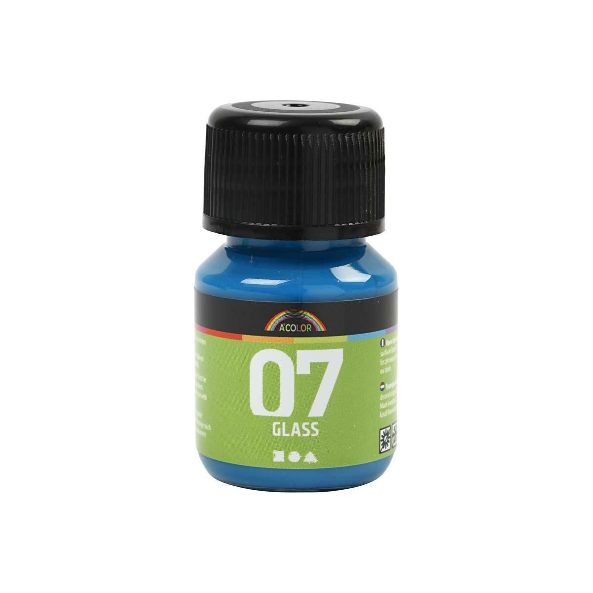 A-color glass transparante glasverf 30 ml turquoise