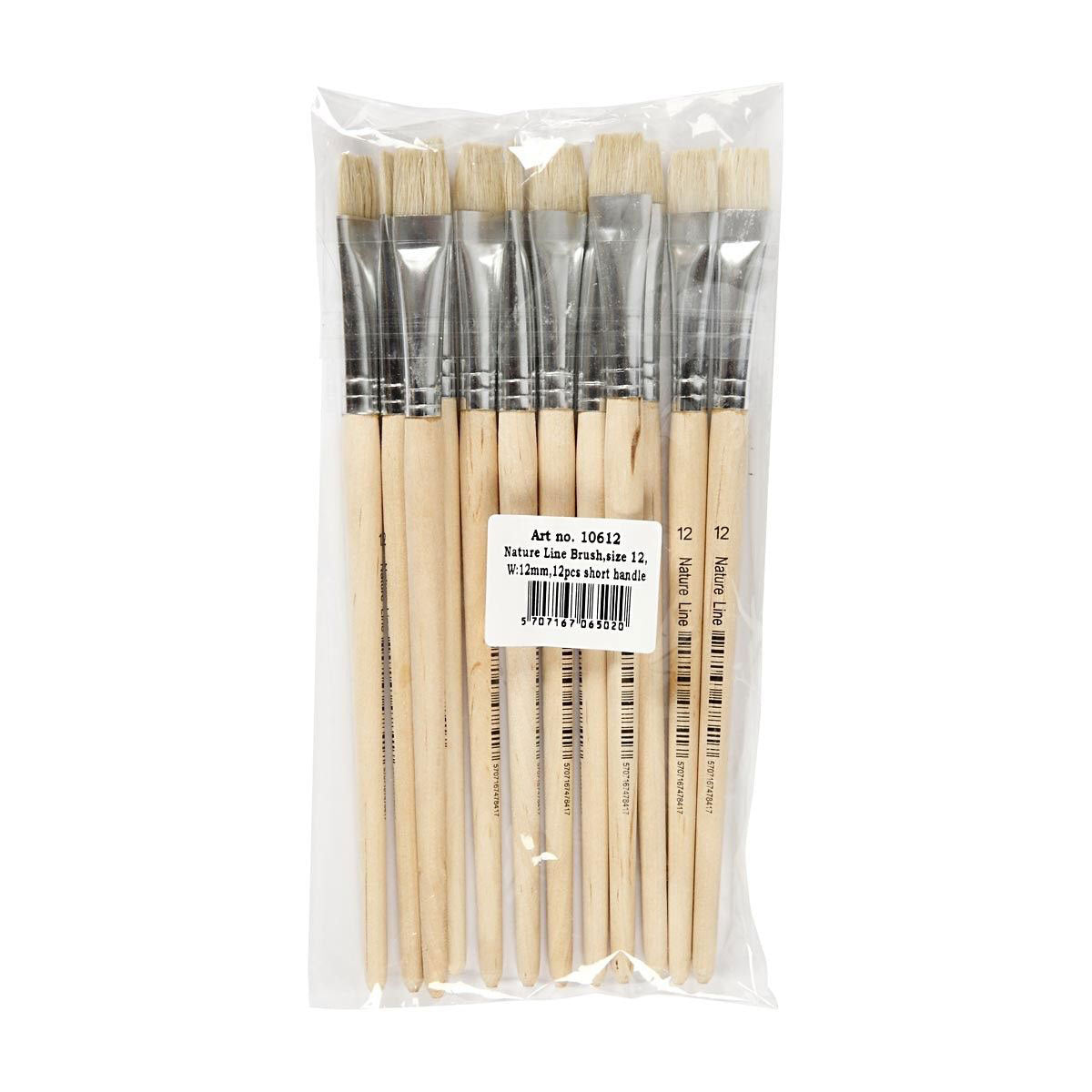 Creativ Company - Creativ Company Houten kwasten - nr. 12 korte steel 12 stuks