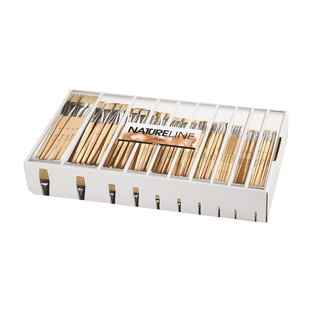 Creativ Company - Creativ Company Houten kwasten nr. 00-22 korte steel 120 stuks