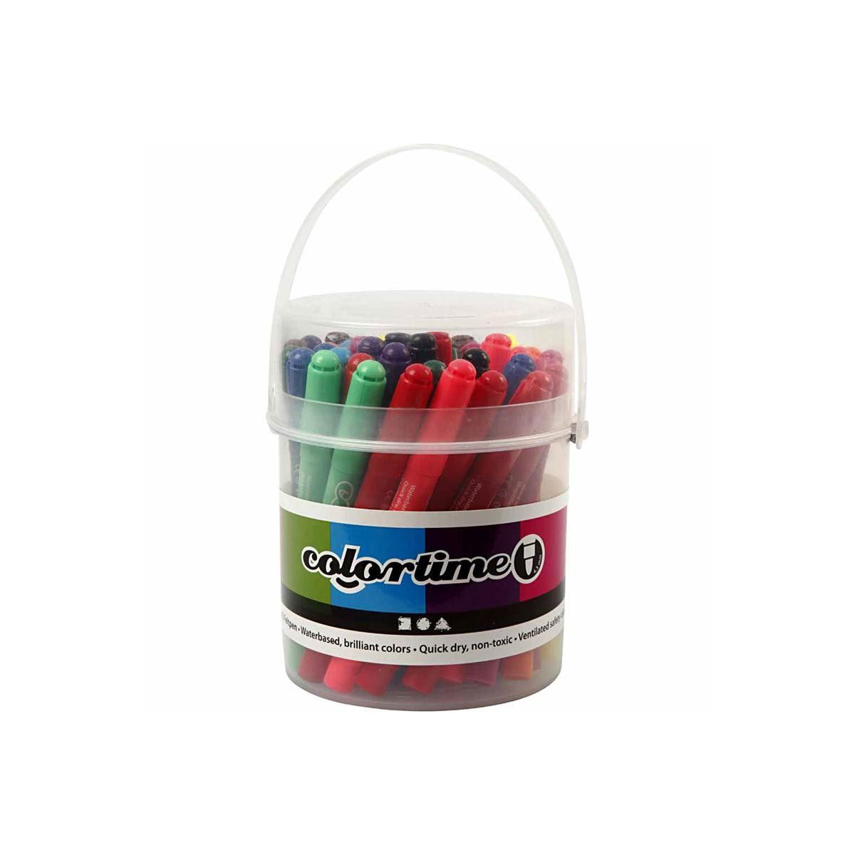 Creativ company emmer met 42 jumbo stiften, 12 kleuren