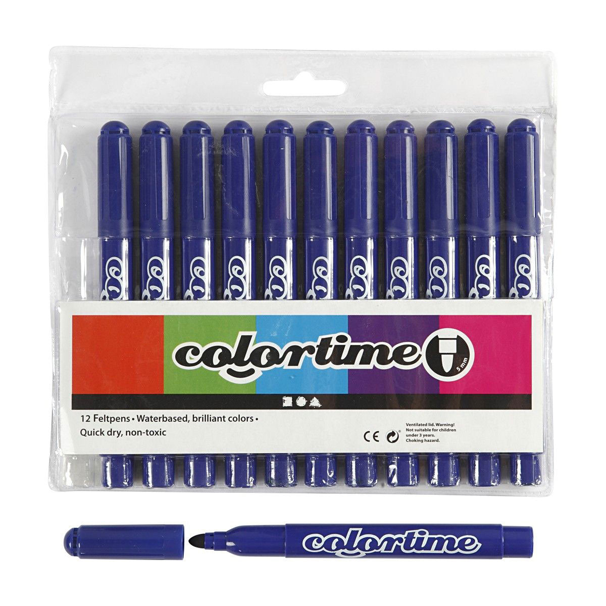 Creativ Company - Creativ Company Donkerblauw jumbo stiften 12 stuks