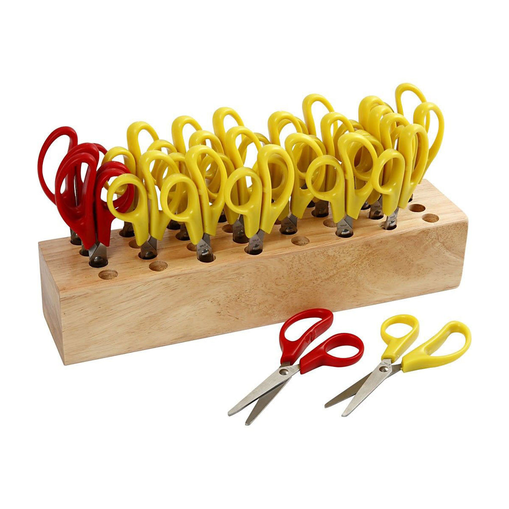 Creativ Company - Creativ Company Ronde kinderscharen met scharenblok 24 stuks