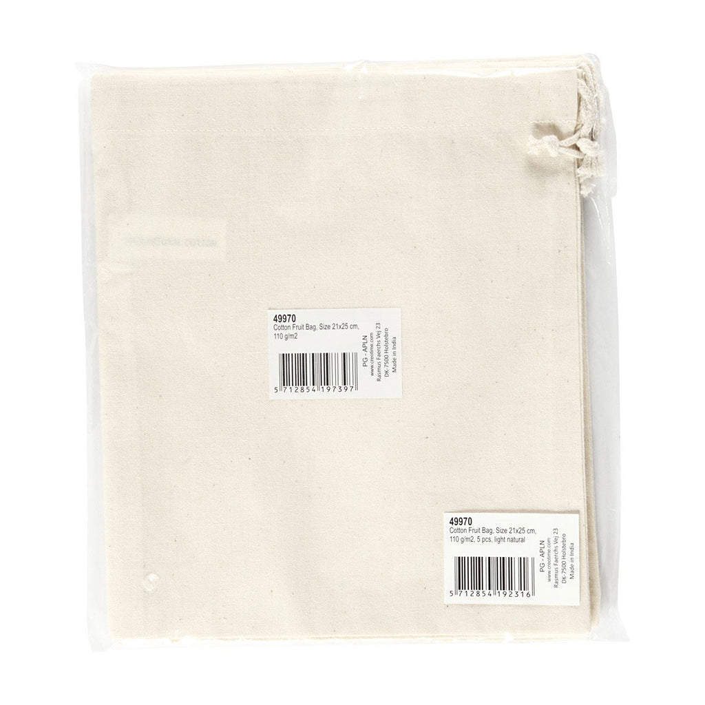 Creativ Company - Creativ Company Https://www.cchobby.nl/stoffen-tas-afm-21x25-cm-110-gr-licht-naturel-5-stuk-1-doos