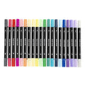 Creativ Company - Creativ Company Dubbelzijdige textielstiften - extra kleuren 20 stuks