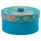 Creativ company ronde doosjes papier-maché, 3st.