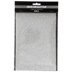 Creativ company opstrijkfolie glitter zilver, a5