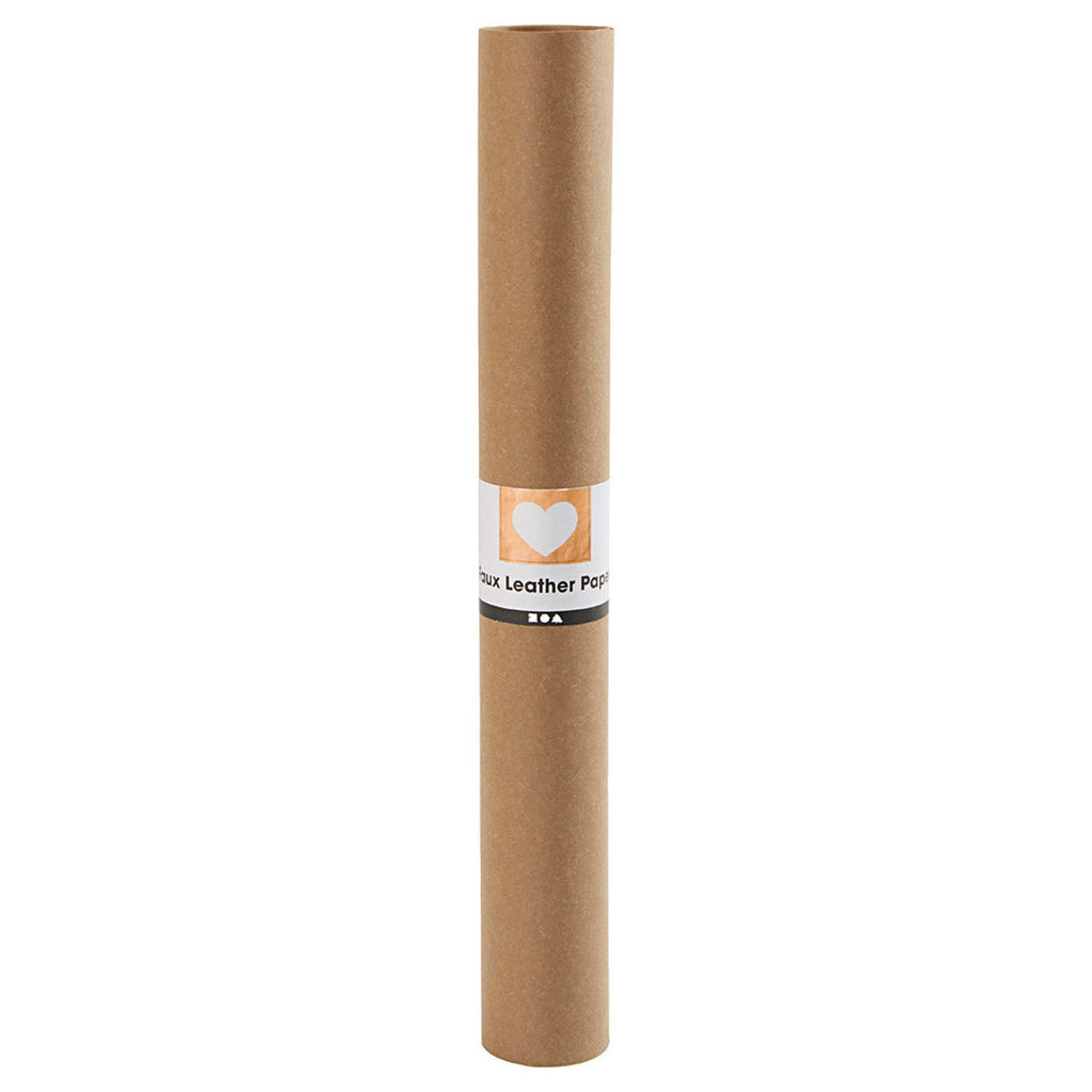 Creativ Company - Creativ Company Faux leather papier donkerbruin 1mtr.