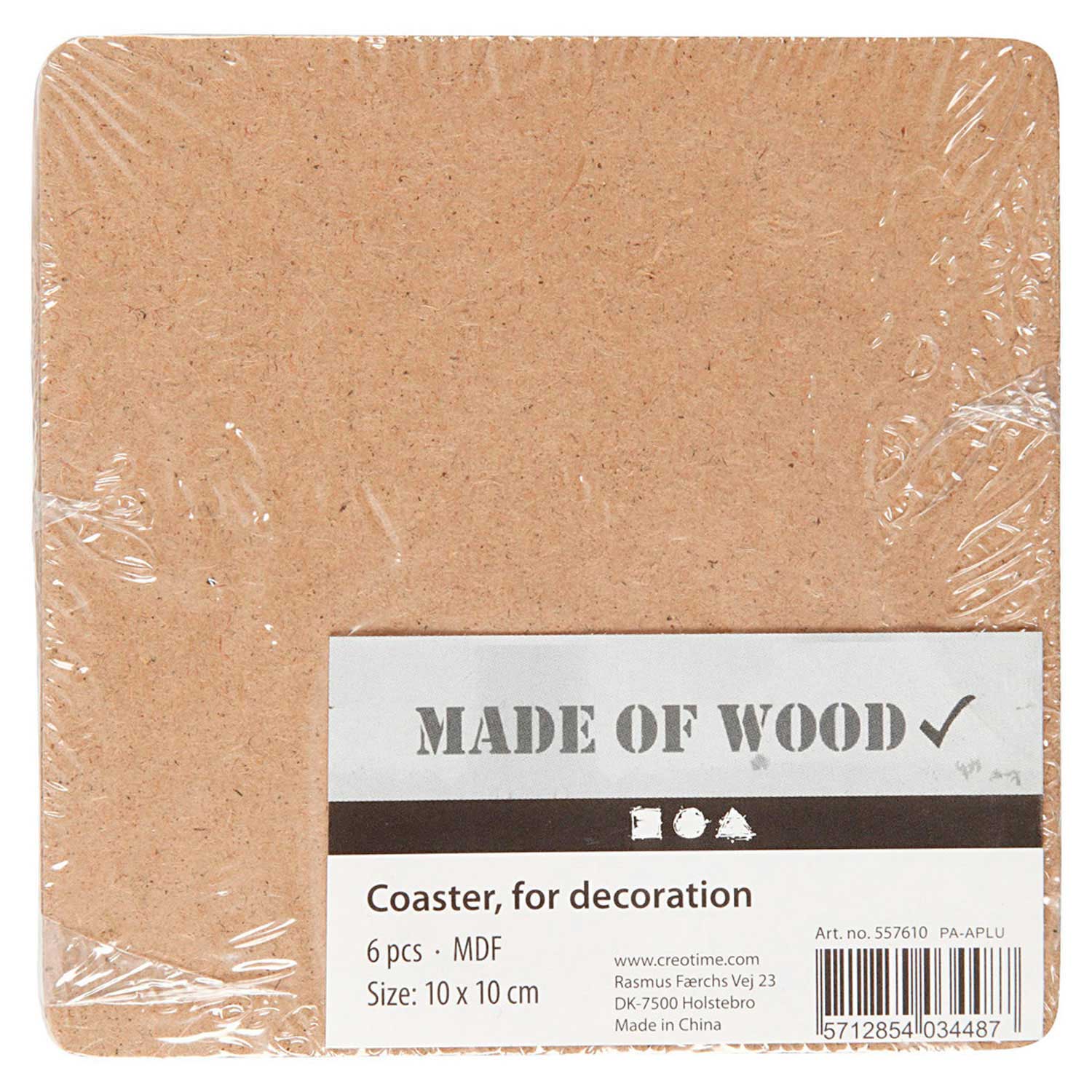Creativ Company - Creativ Company Onderzetters mdf 6 stuks