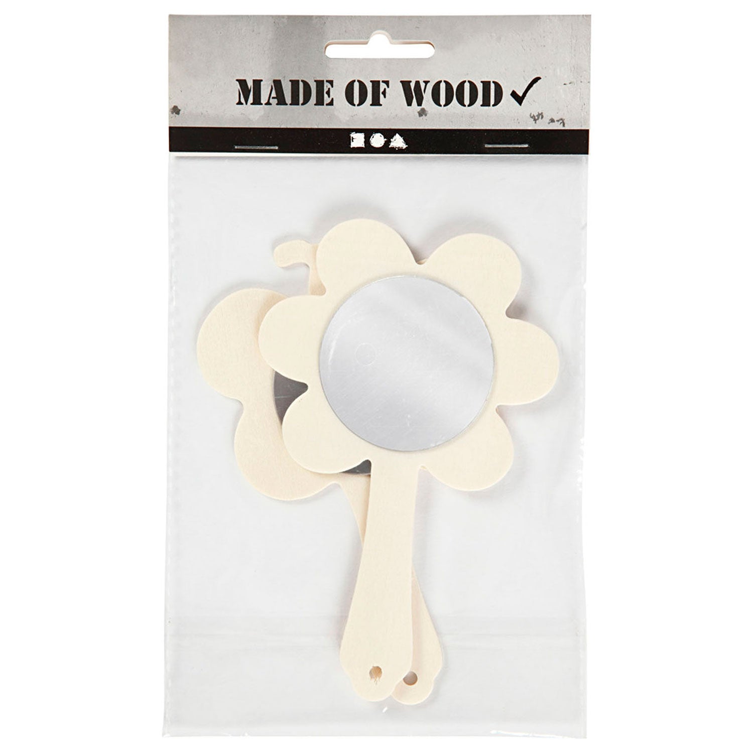 Creativ Company - Creativ Company Versier je houten handspiegel 2st. 14cm