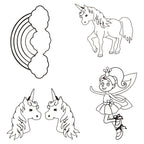 Creativ Company - Creativ Company Https://www.cchobby.nl/vellen-krimpfolie-met-motieven-unicorn-vel-10-5x14-5-cm-dikte-0-3-mm-mat-transparant-4-vel-1-doos
