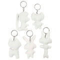 Creativ company stoffen dieren sleutelhanger, 5st.