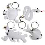 Creativ Company - Creativ Company Dieren sleutelhangers van textiel 4 stuks