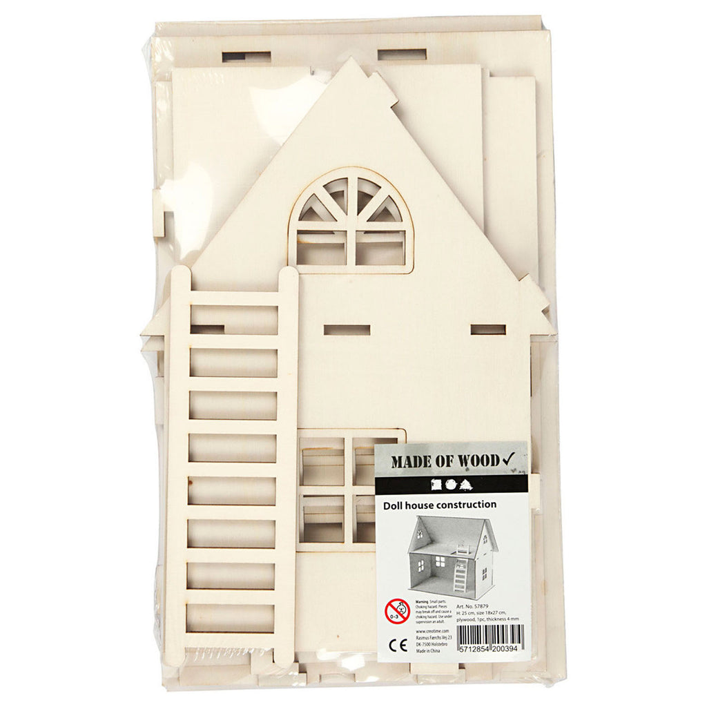 Creativ company diy houten poppenhuis