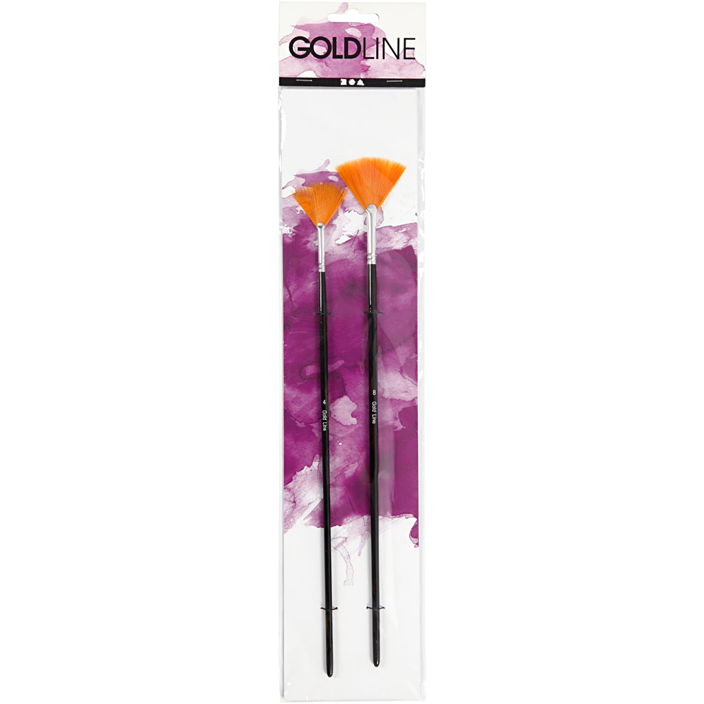 Creativ Company - Creativ Company Gold line waaierpenselen 2st.