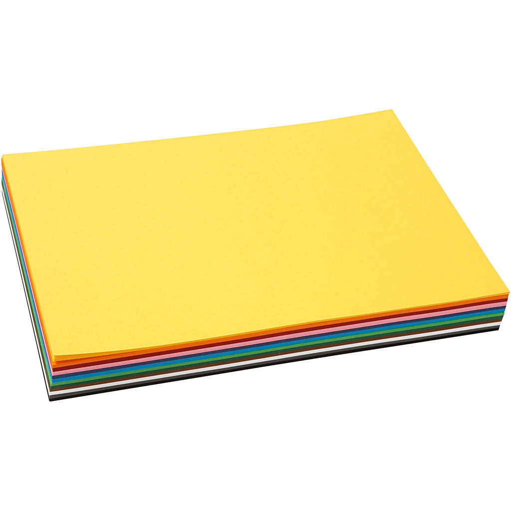 Colortime - Colortime Gekleurd karton a4 12 x 10 vellen