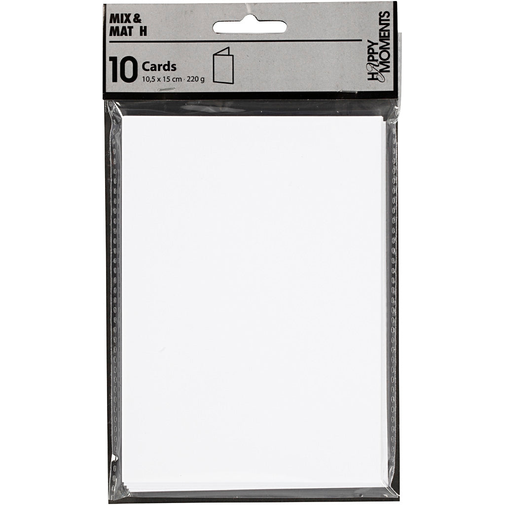 Creativ Company - Creativ Company Kaarten wit 225gr 10 stuks