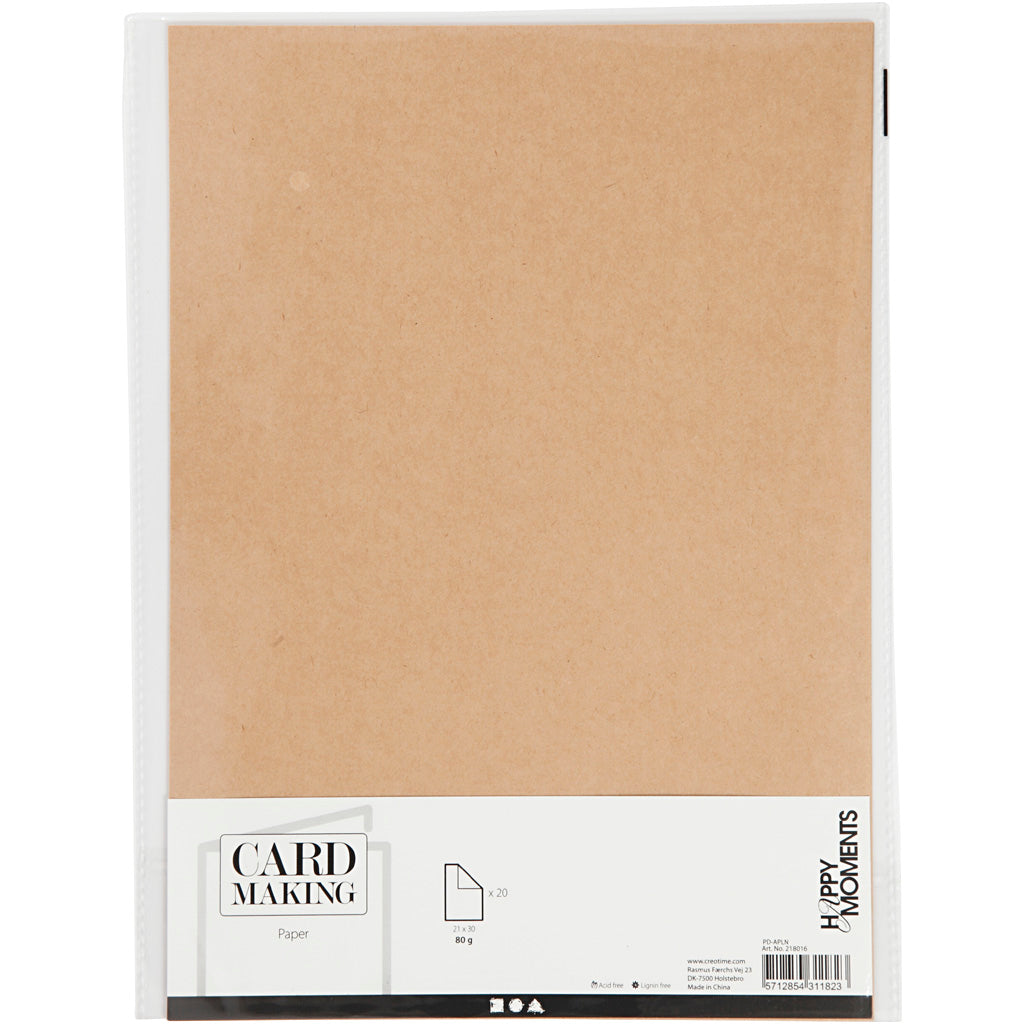 Creativ Company - Creativ Company Papier naturel a4 120gr 20 stuks