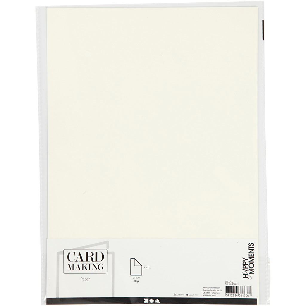 Creativ Company - Creativ Company Papier off-white a4 80gr 20 stuks