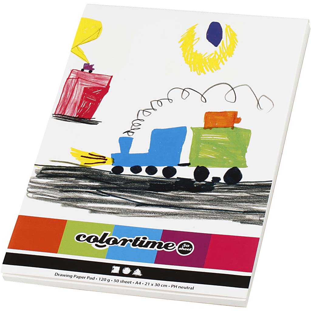 Creativ Company - Creativ Company Tekenblok wit a4 120gr 50 vellen