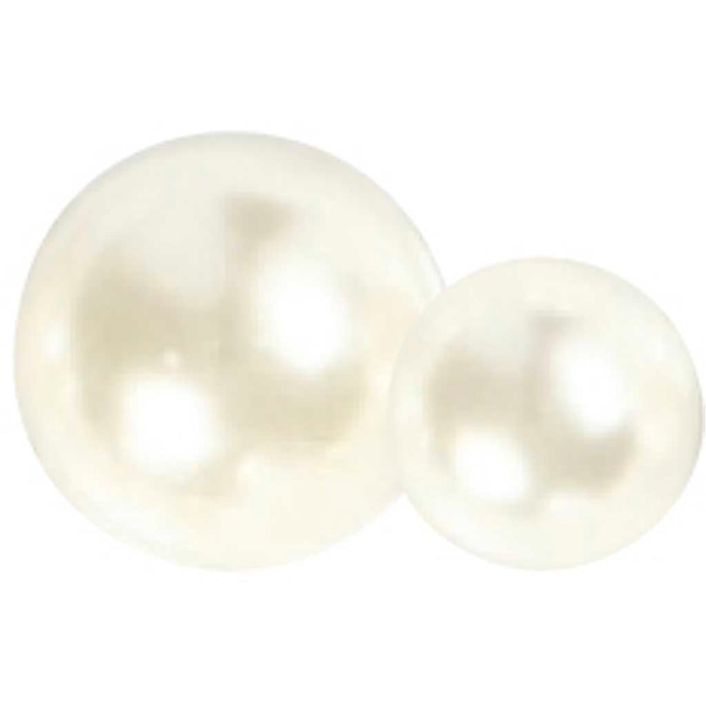 Creativ Company - Creativ Company Halve plakparels wit 2-8mm 140st.
