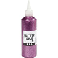 Creativ company glitterlijm paars, 118ml