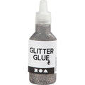 Creativ company glitterlijm zilver, 25ml