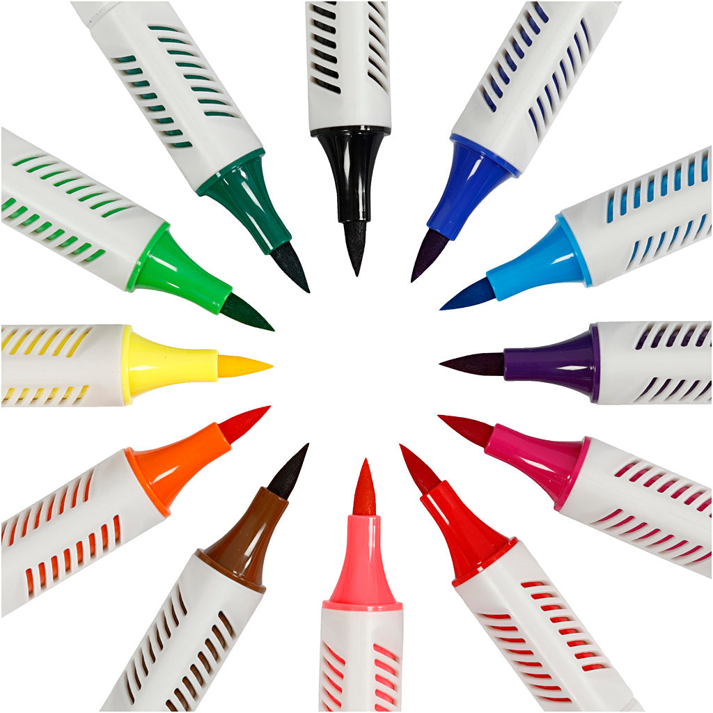 Creativ Company - Creativ Company Https://www.cchobby.nl/tekenstiften-lijndikte-1-2-5-mm-standaardkleuren-12-stuk-1-doos