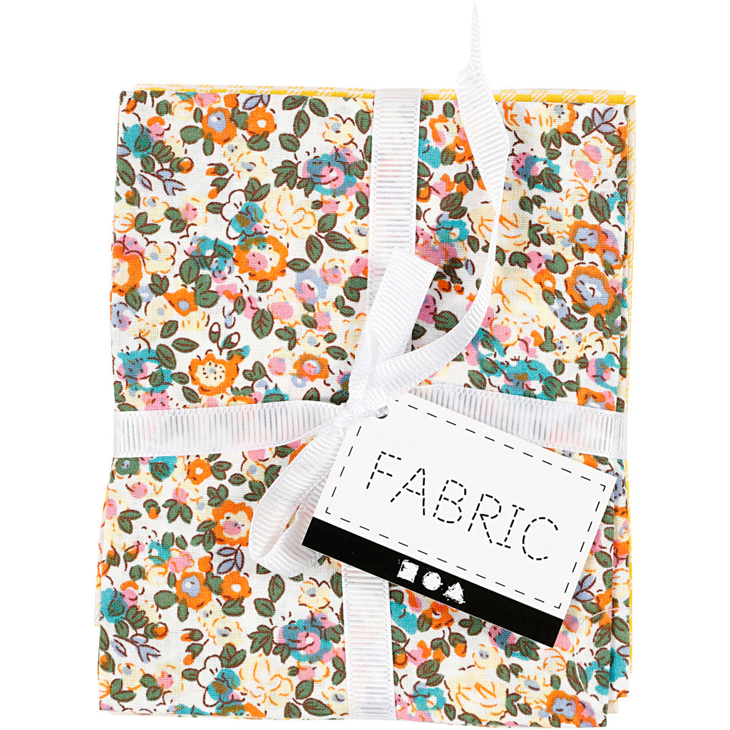 Creativ Company - Creativ Company Patchwork stof geel 45x55cm 4 stuks