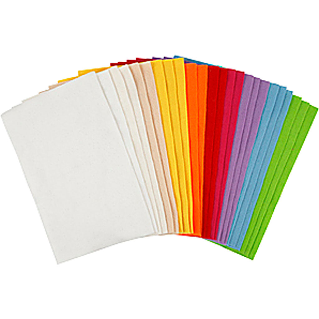 Creativ Company - Creativ Company Hobbyvilt diverse kleuren 24 vellen