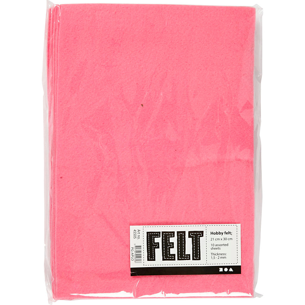 Creativ Company - Creativ Company Hobbyvilt roze a4 10 vellen