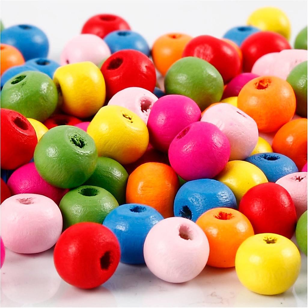 Creativ Company - Creativ Company Houten kralen mix 8mm 90st.