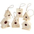 Creativ company vogelhuis hout 7cm, 6st.