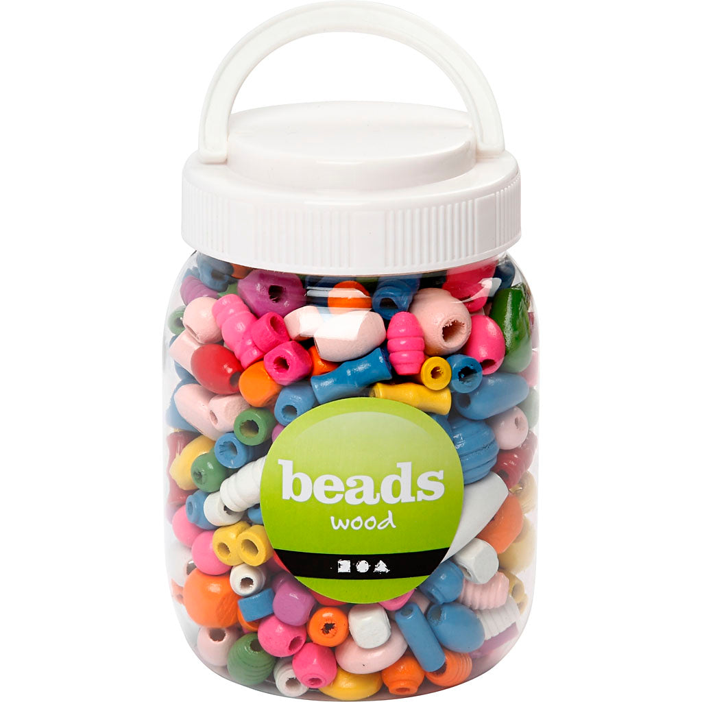 Creativ company https: www.cchobby.nl houten-kralen-afm-5-28-mm-gatgrootte-2-5-3-mm-ca-466-stuk-diverse-kleuren-175-gr-400-ml-1-emmer